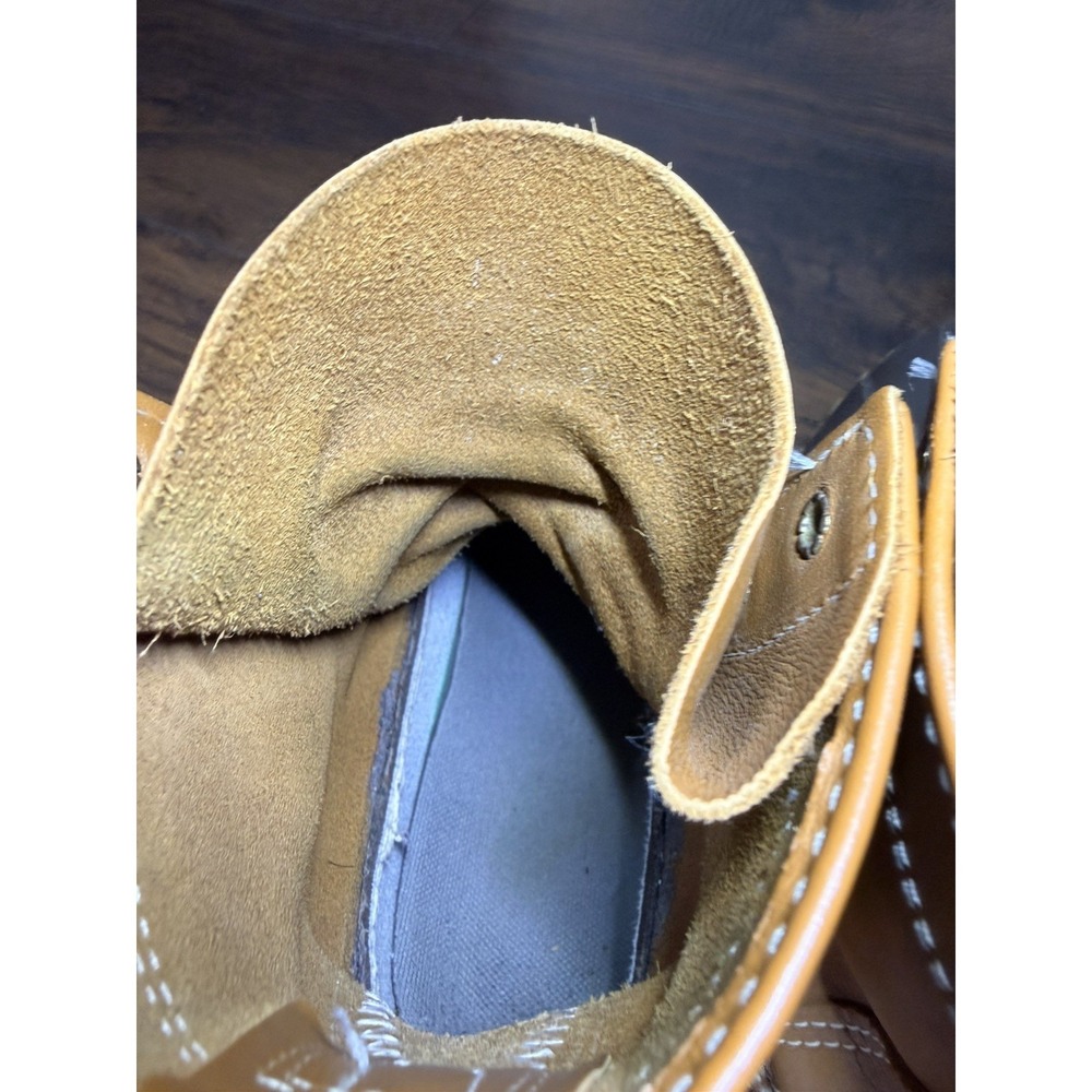 L.L. Bean Boots Duck Boots Brown Leather Rubber Waterproof Size 7 M - Picture 2 of 7